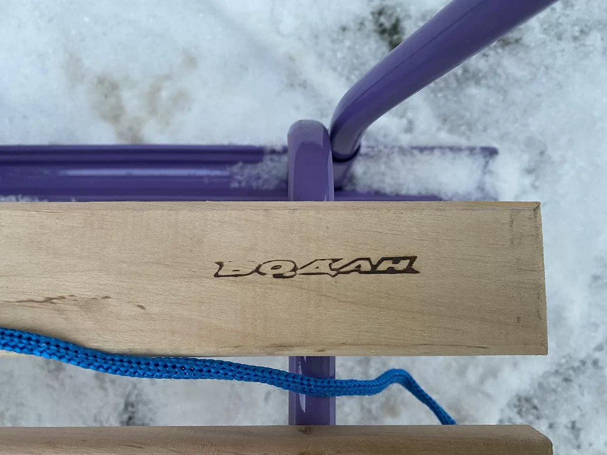 Дитячі санки Водан сд-1 фіолетові без ручки-штовхача - изображение 4