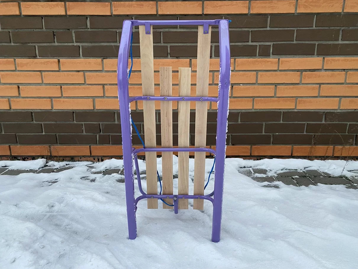 Дитячі санки Водан сд-1 фіолетові без ручки-штовхача - изображение 5