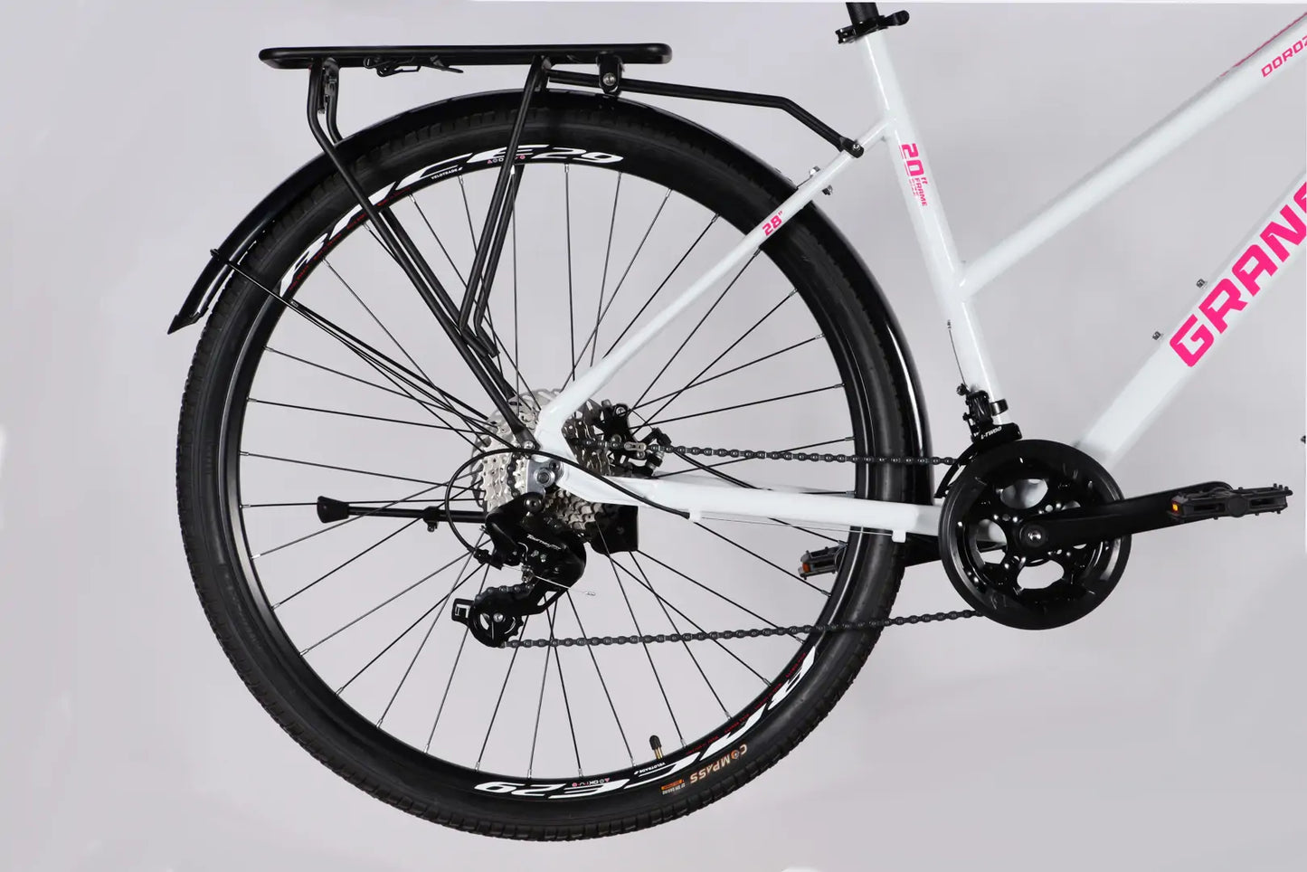 Велосипед AL 28" Dorozhnik GRANAT W DD CS рама-20" білий 2025