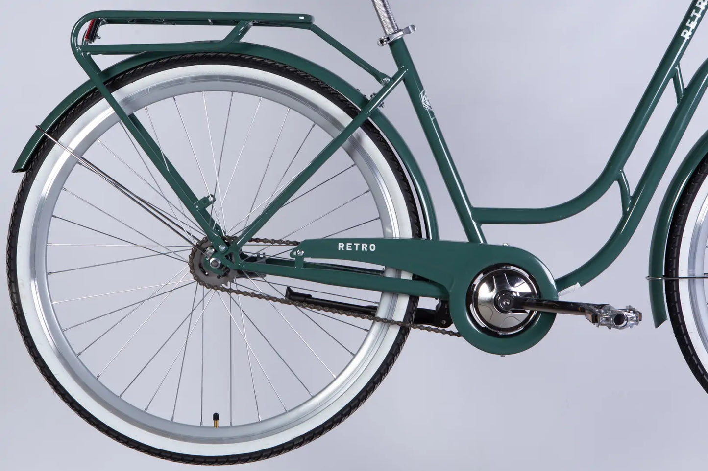 Велосипед ST 28" Dorozhnik RETRO Velosteel рама-19" зелено-сірий 2026
