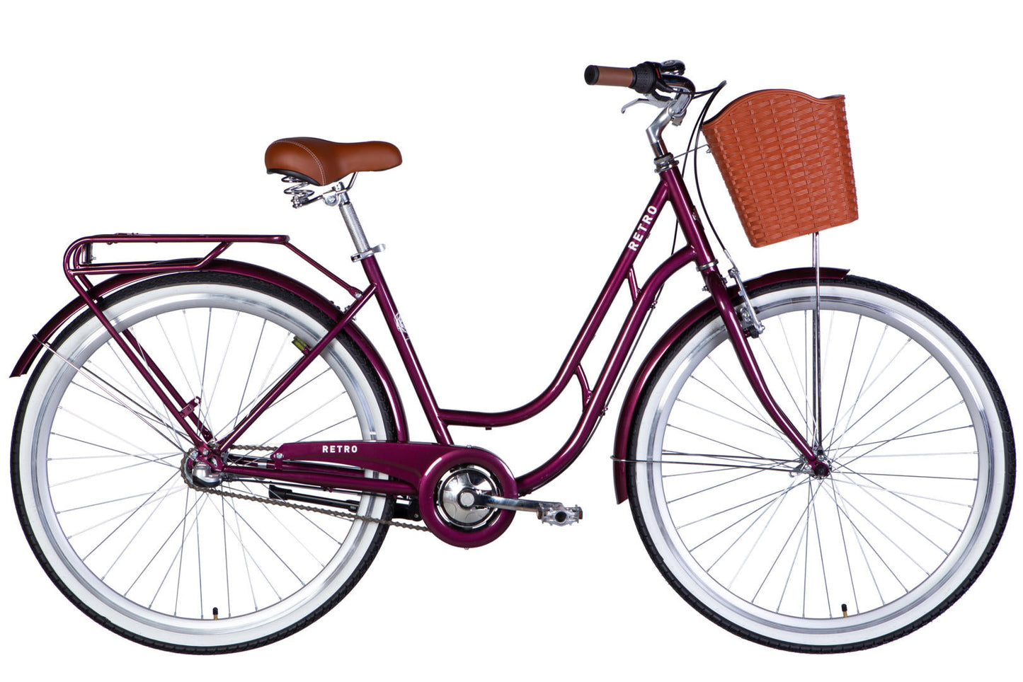 Велосипед ST 28" Dorozhnik RETRO PH рама-19" малиновий 2026