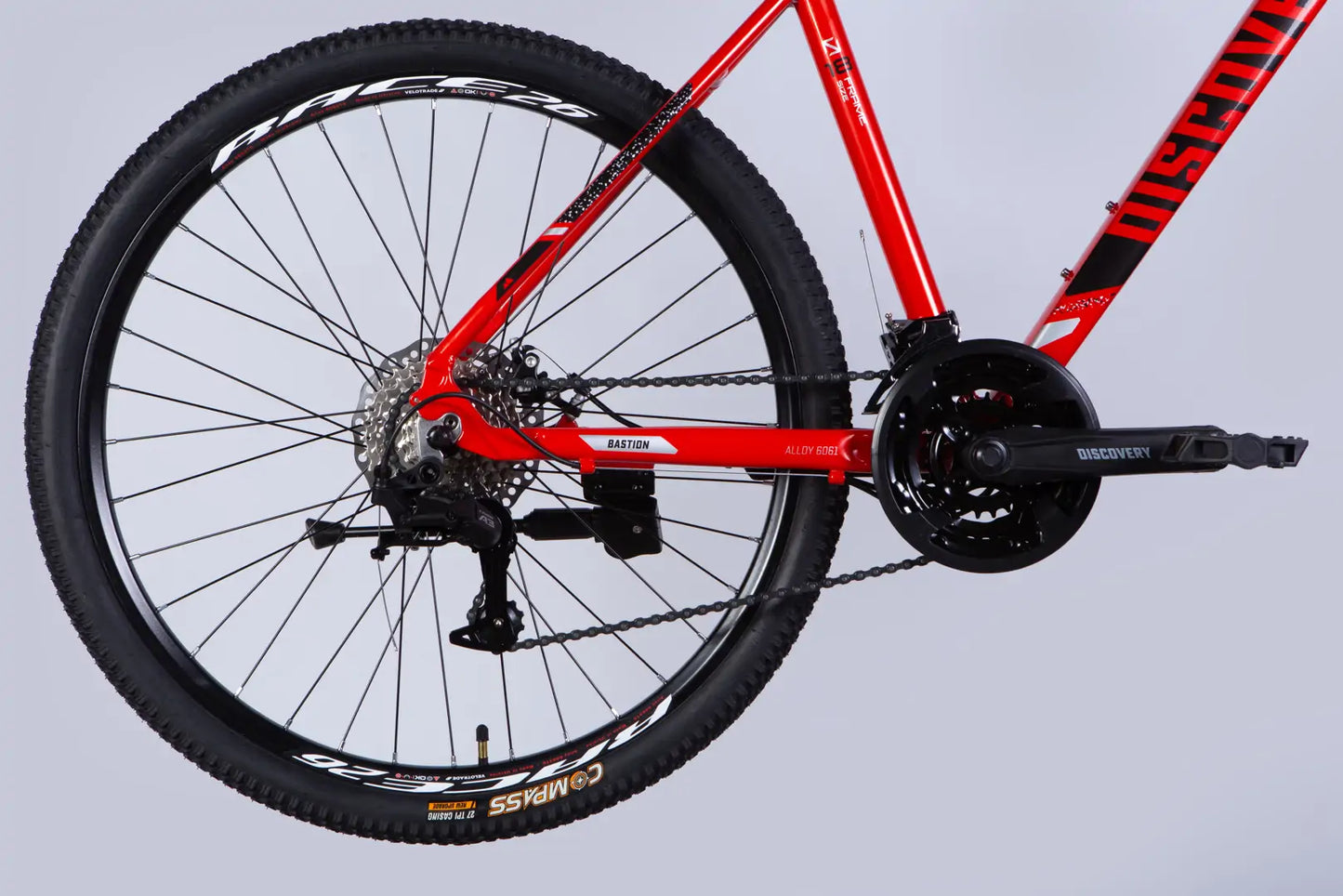 Велосипед AL 26" Discovery BASTION DD CS рама-18" червоно-чорний 2025