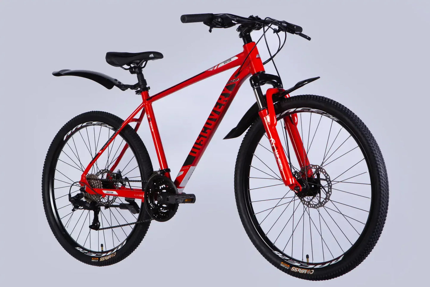 Велосипед AL 26" Discovery BASTION DD CS рама-18" червоно-чорний 2025
