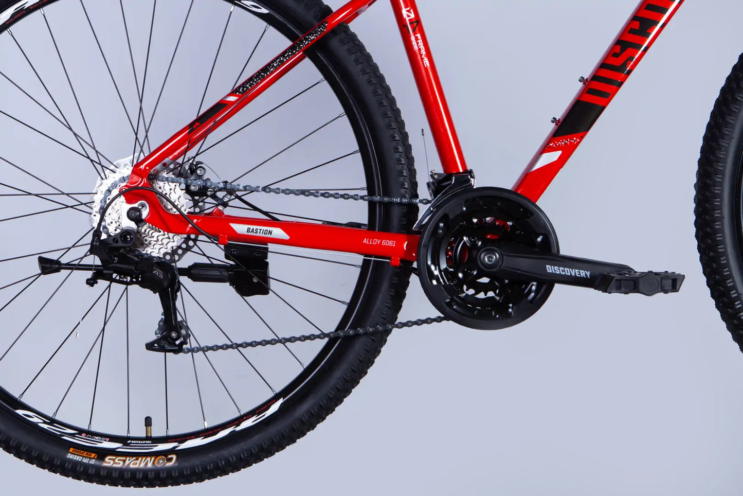 Велосипед AL 29" Discovery BASTION DD CS рама-17" червоно-чорний 2025
