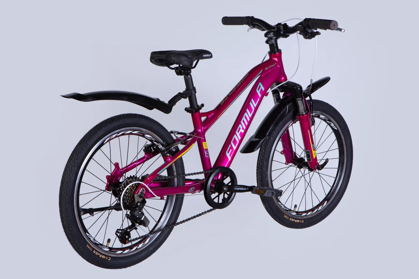 Велосипед уцінений AL 20" Formula BLACKWOOD Vbr FR рама-11" малиновий 2026