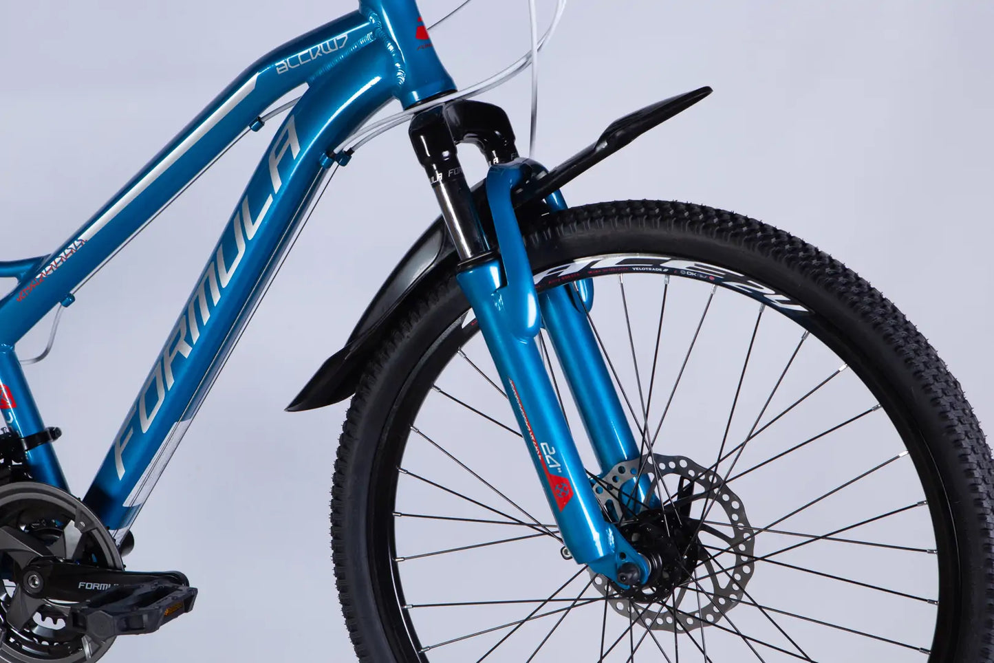 Велосипед AL 24" Formula BLACKWOOD 1.0 DD FR рама-12,5" синьо-сріблястий 2025