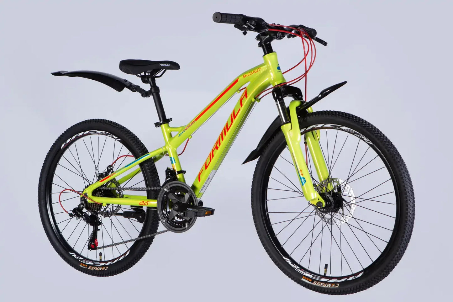 Велосипед AL 24" Formula BLACKWOOD 1.0 DD FR рама-12,5" зелено-червоний 2025
