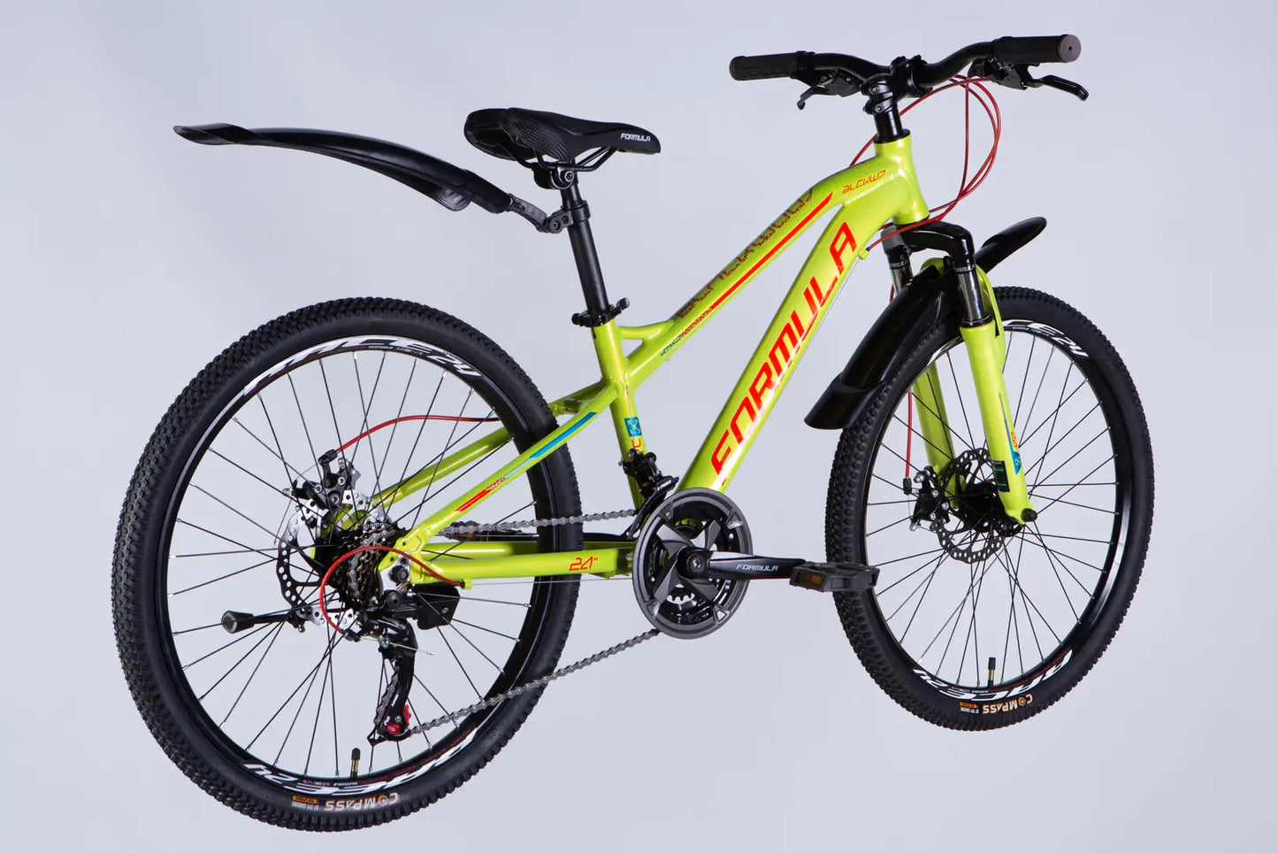 Велосипед AL 24" Formula BLACKWOOD 1.0 DD FR рама-12,5" зелено-червоний 2025