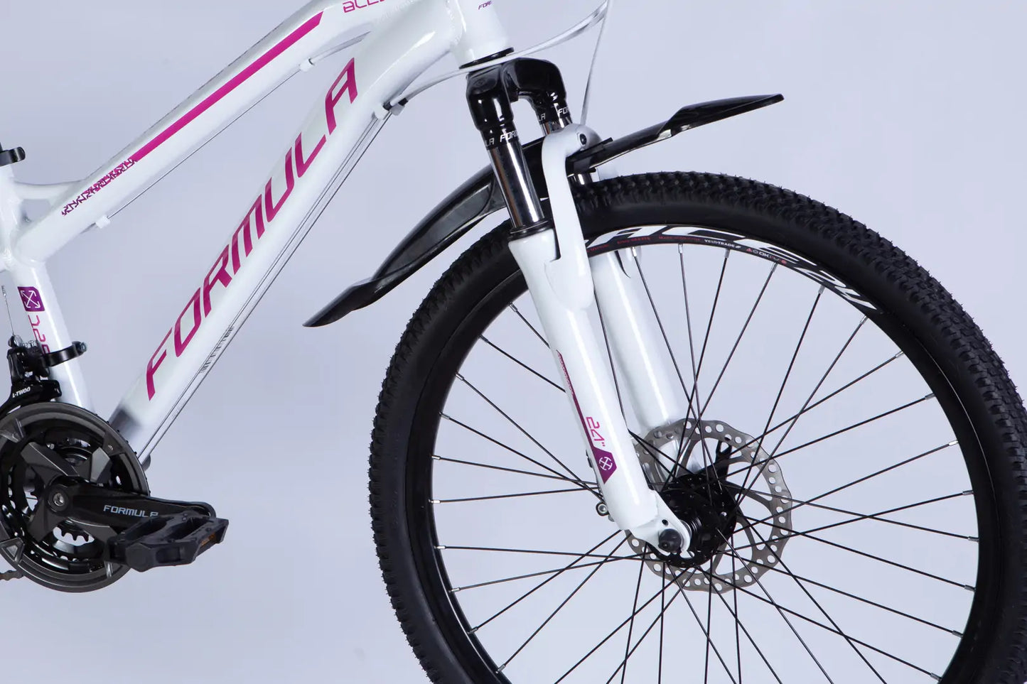 Велосипед AL 24" Formula BLACKWOOD DD FR рама-12,5" біло-рожевий 2026