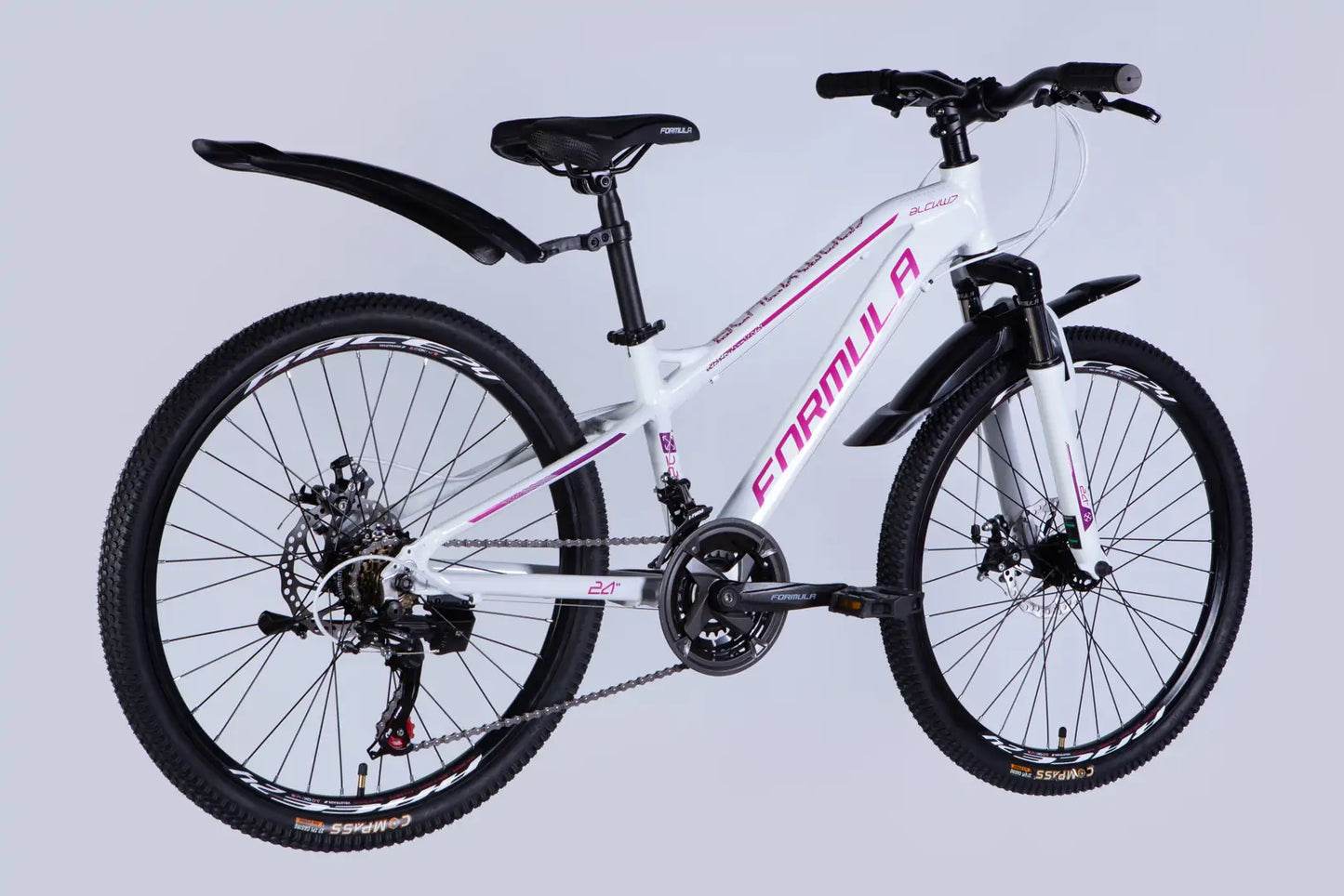 Велосипед AL 24" Formula BLACKWOOD DD FR рама-12,5" біло-рожевий 2026