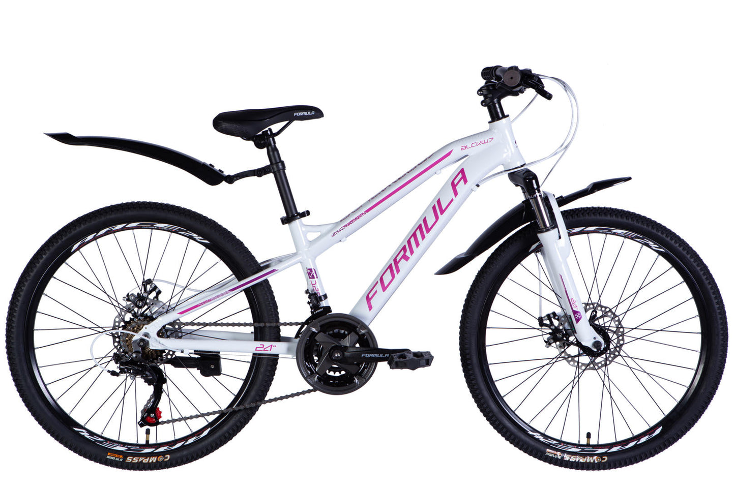 Велосипед AL 24" Formula BLACKWOOD DD FR рама-12,5" біло-рожевий 2026