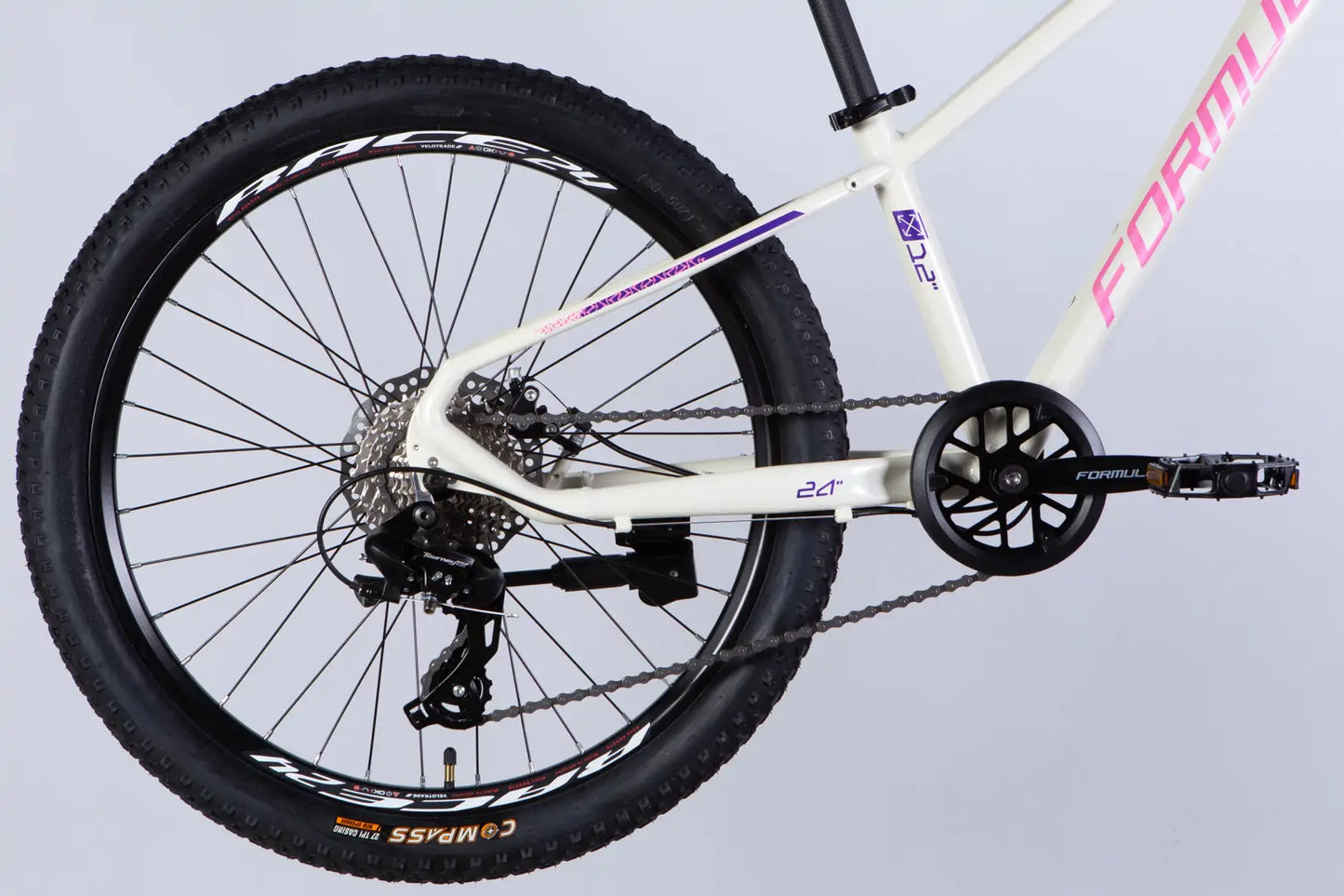 Велосипед AL 24" Formula THOR DD CS рама-12" білий з рожевим 2026
