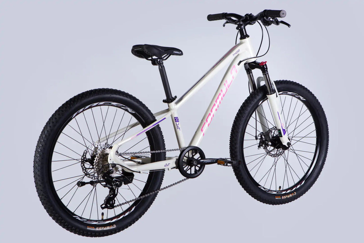 Велосипед AL 24" Formula THOR DD CS рама-12" білий з рожевим 2026