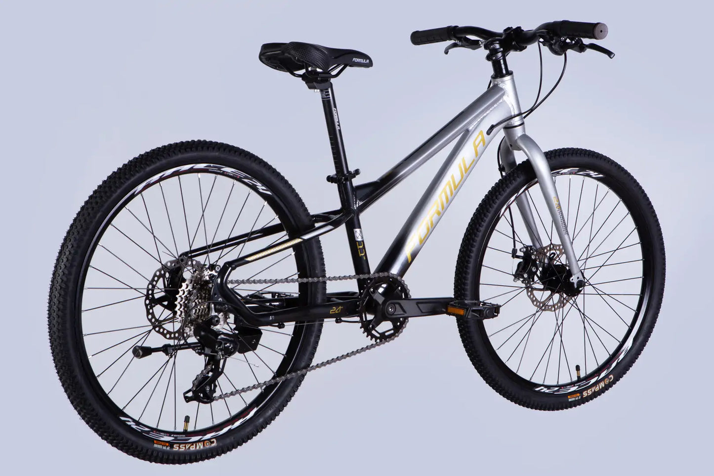 Велосипед AL 24" Formula F-1 DD CS рама-11" сріблясто-чорний 2026