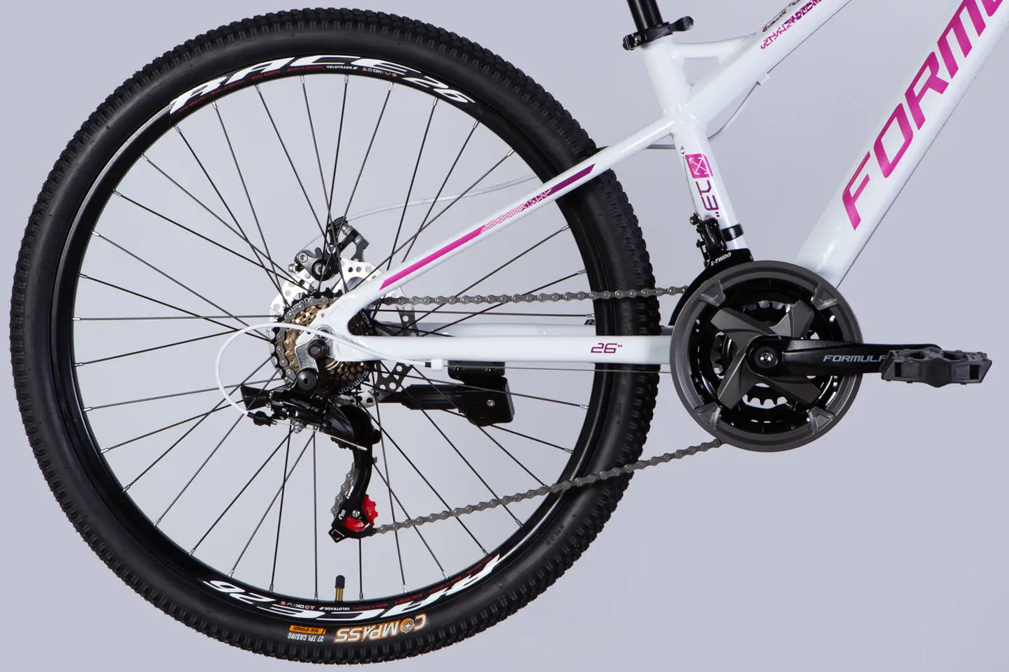 Велосипед AL 26" Formula BLACKWOOD DD FR рама-13" біло-рожевий 2026