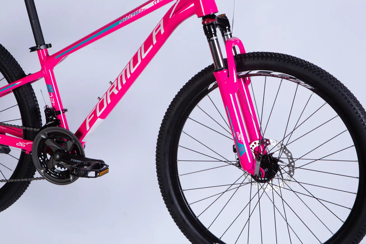 Велосипед AL 26" Formula MOTION DD FR рама-13" рожевий з білим 2026