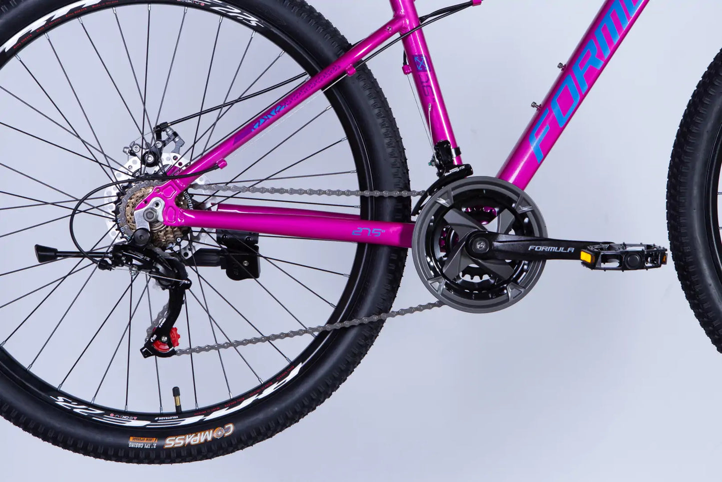 Велосипед AL 27.5" Formula ALPINA DD FR рама-16" рожево-синій 2026