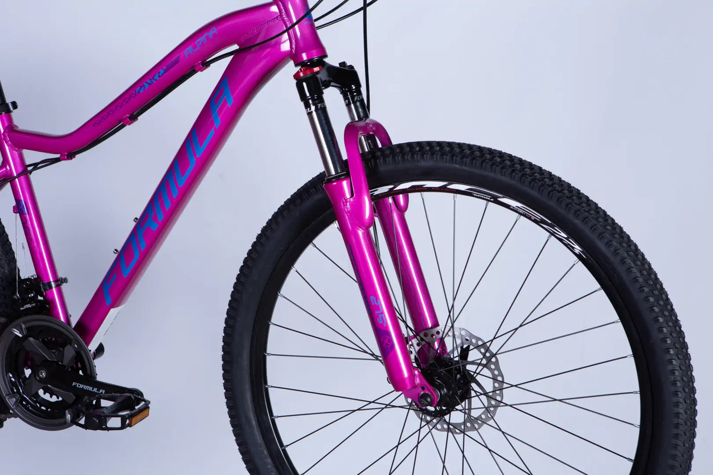 Велосипед AL 27.5" Formula ALPINA DD FR рама-16" рожево-синій 2026