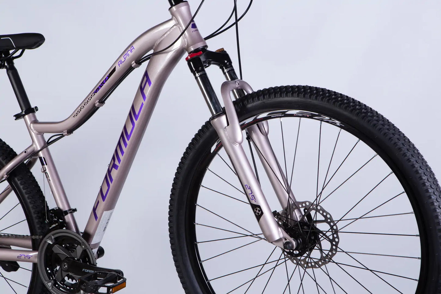 Велосипед AL 27.5" Formula ALPINA DD FR рама-16" сріблясто-фіолетовий 2026