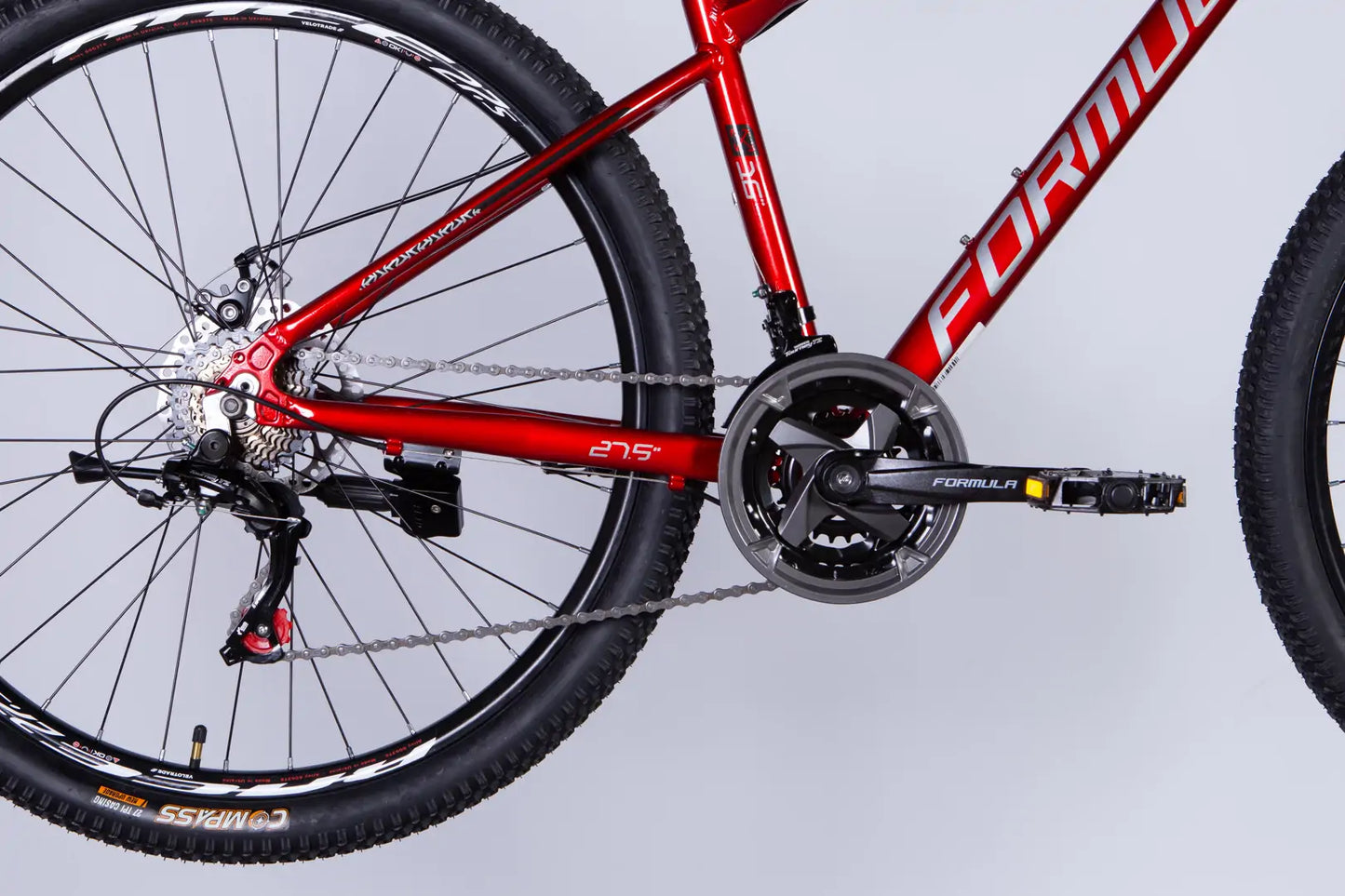 Велосипед AL 27.5" Formula MOTION DD FR рама-16" червоний з сірим 2026
