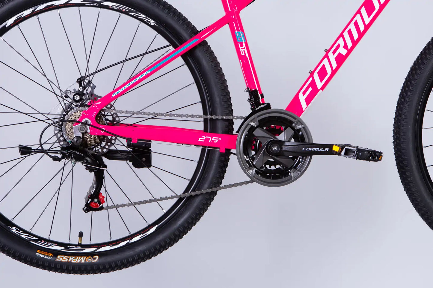 Велосипед AL 27.5" Formula MOTION DD FR рама-16" рожевий з білим 2026