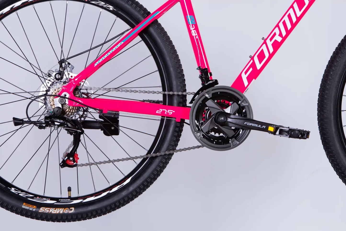 Велосипед AL 27.5" Formula MOTION DD FR рама-18" рожевий з білим 2026