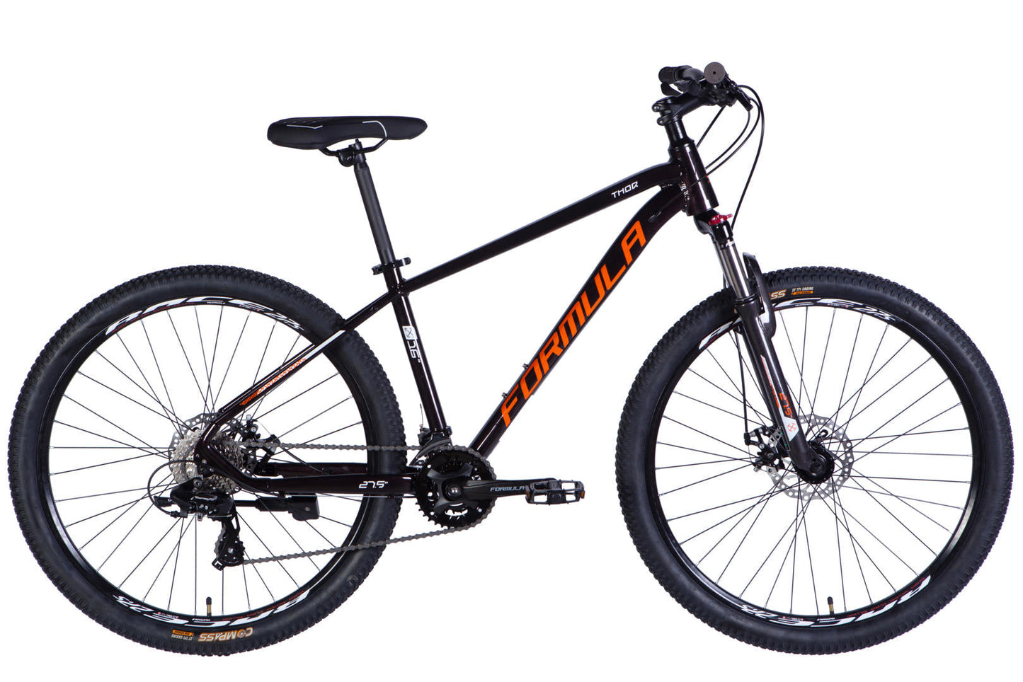 Велосипед AL 27.5" Formula THOR DD CS рама-16" мідно-чорний з помаранчевим 2026