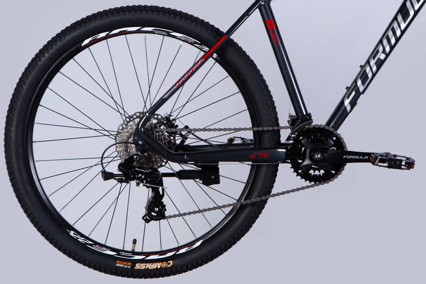 Велосипед AL 27.5" Formula THOR DD CS рама-18" чорний зі сріблястим 2026