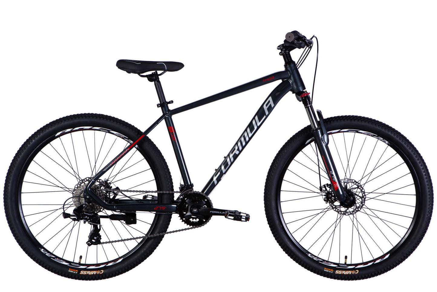 Велосипед AL 27.5" Formula THOR DD CS рама-18" чорний зі сріблястим 2026