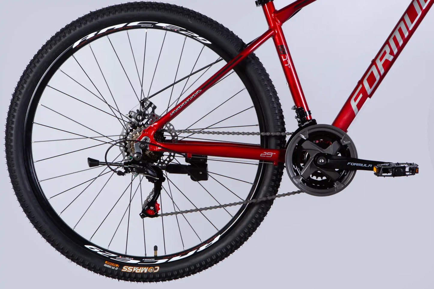 Велосипед AL 29" Formula MOTION DD FR рама-17" червоний з сірим 2026