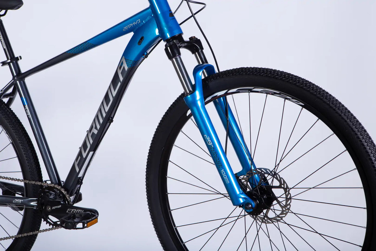 Велосипед AL 29" Formula ZEPHYR 1.0 HDD рама-19" синьо-сірий 2026