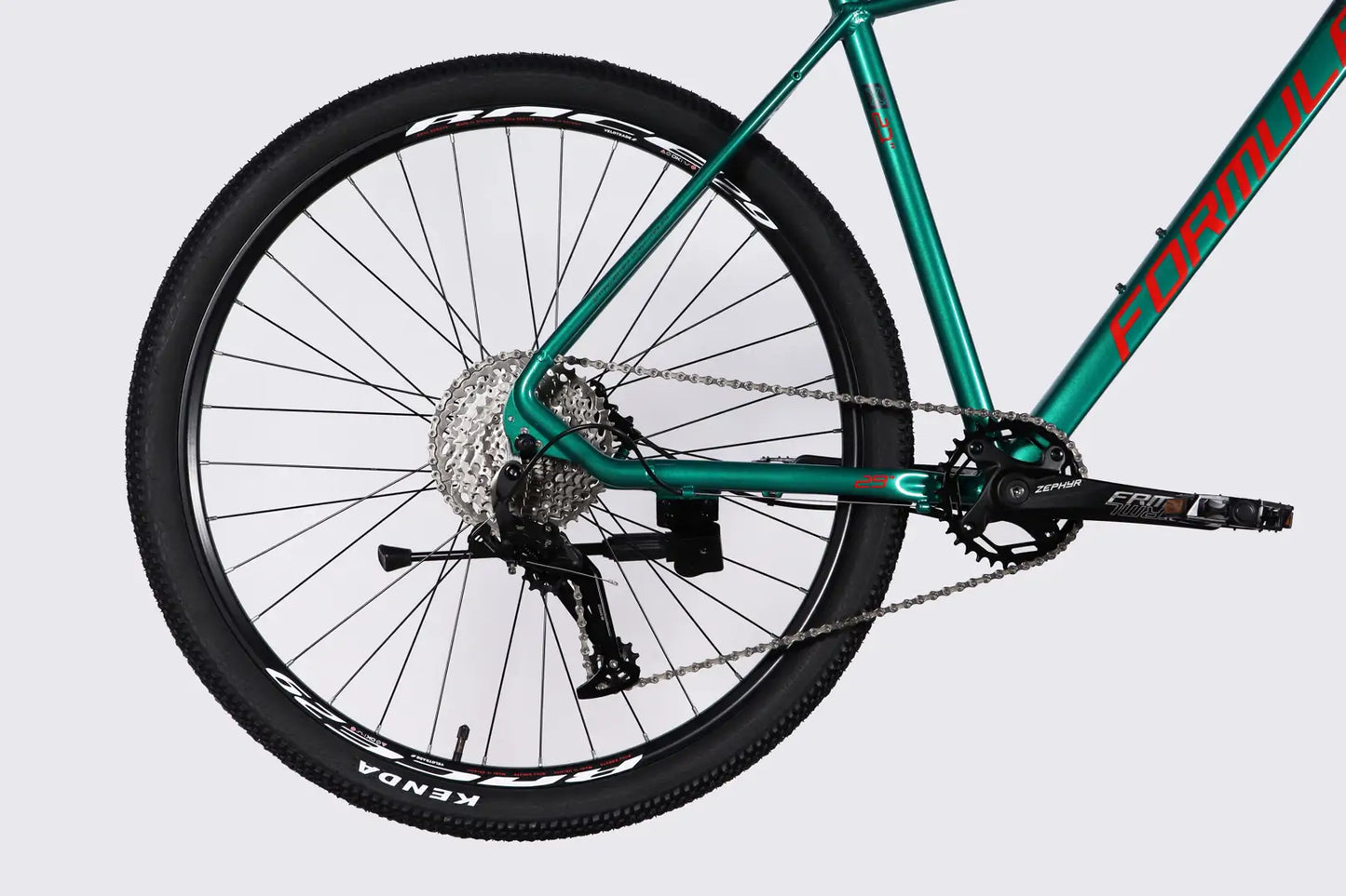 Велосипед AL 29" Formula ZEPHYR 1.0 HDD рама-21" темно-сріблястий з зеленим 2026