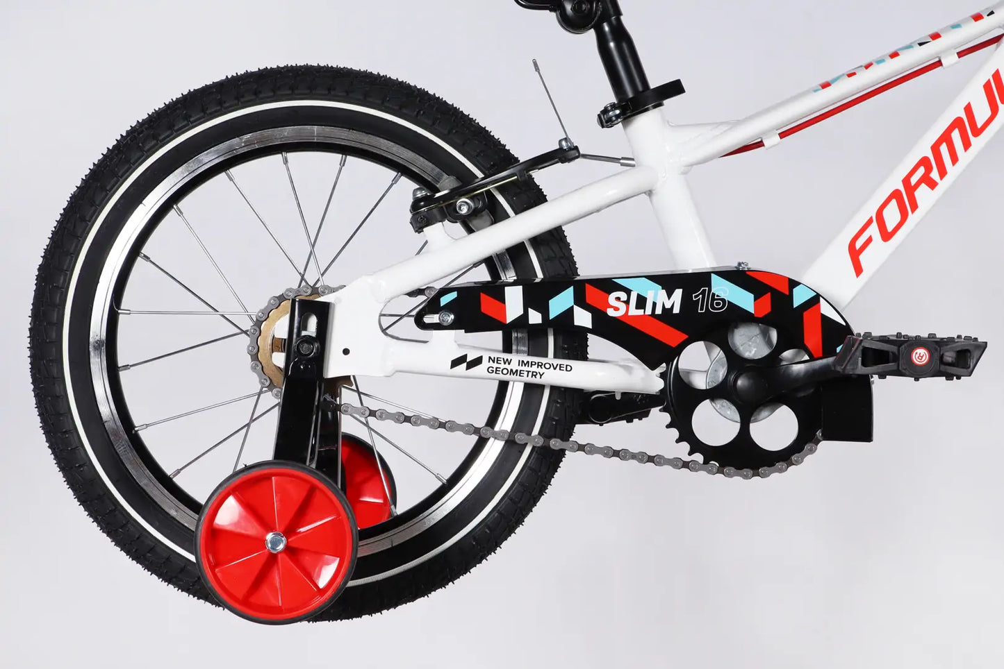 Велосипед AL 16" Formula Kid SLIM Vbr FR рама-8,5" білий з червоним 2026