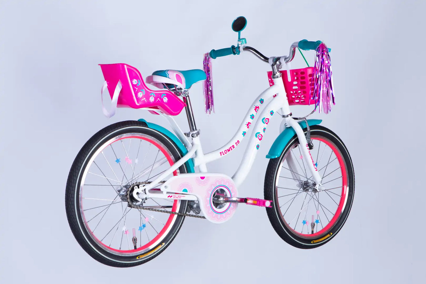 Велосипед ST 20" Formula Kid FLOWER PREMIUM BH рама-10" білий з рожевим та бірюзовим 2026
