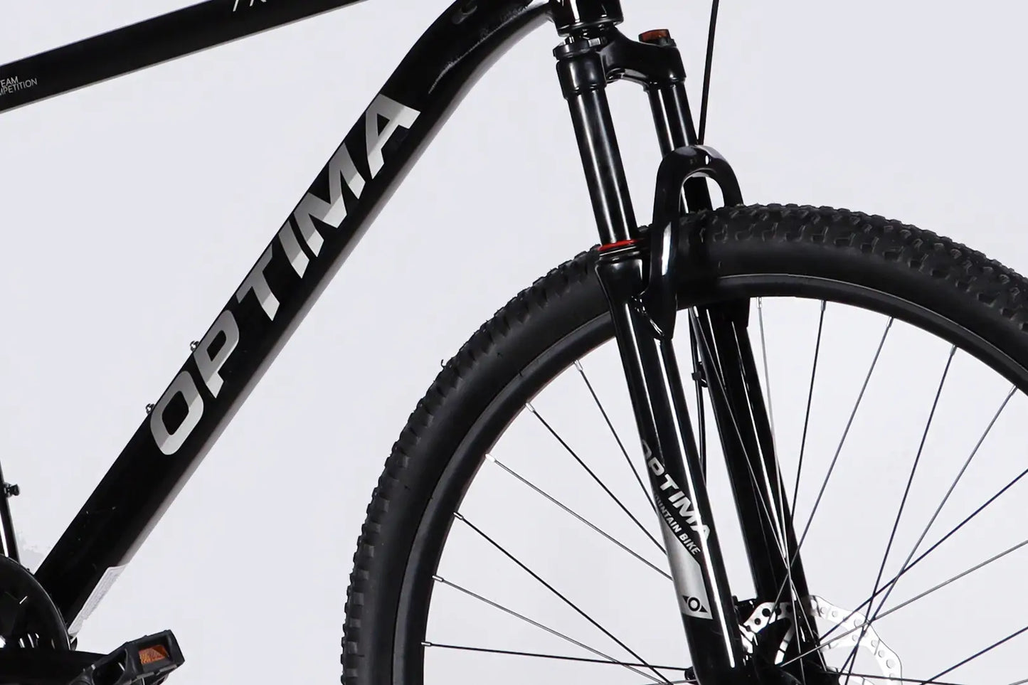 Велосипед AL 29" Optima . DD FR рама-19" чорний з червоним 2026 (в мішку)