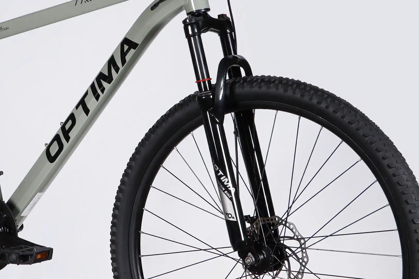 Велосипед AL 29" Optima . DD FR рама-19" сірий з зеленим 2026 (в мішку)