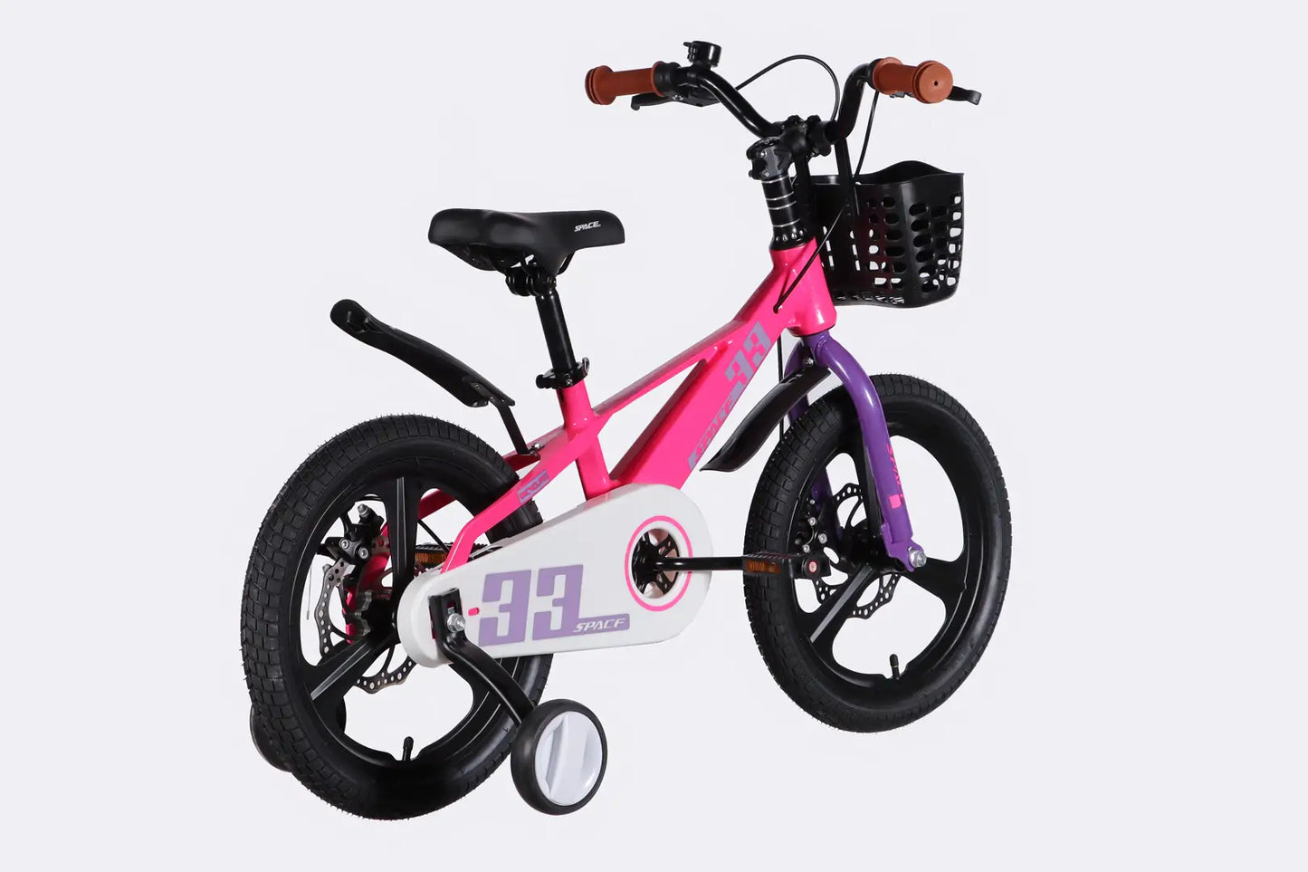 Велосипед MG 16" SPACE KID ORION DD рама-9" рожевий з фіолетовим 2026