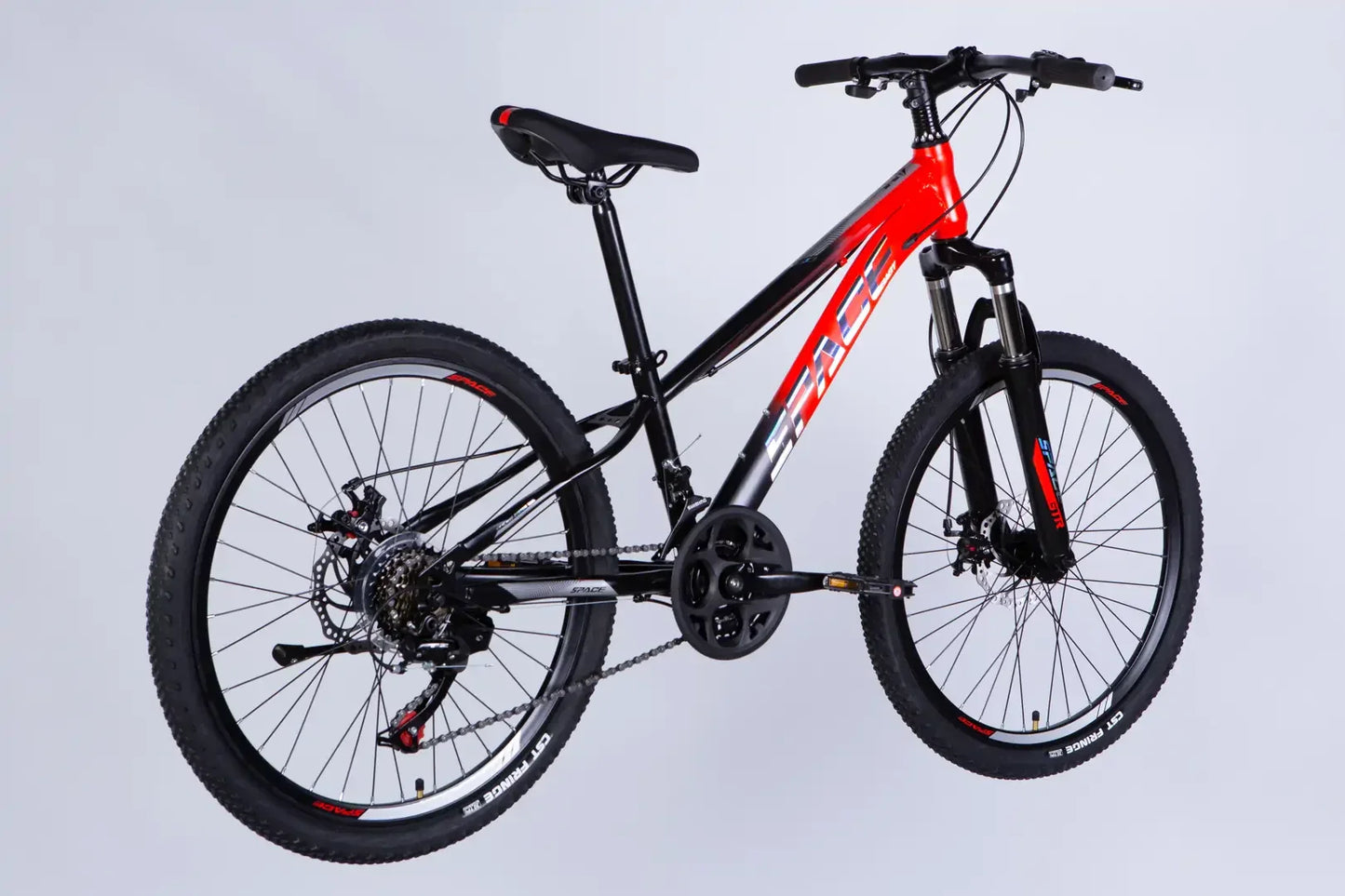 Велосипед ST 24" SPACE MARS DD FR рама-11" червоно-чорний 2026