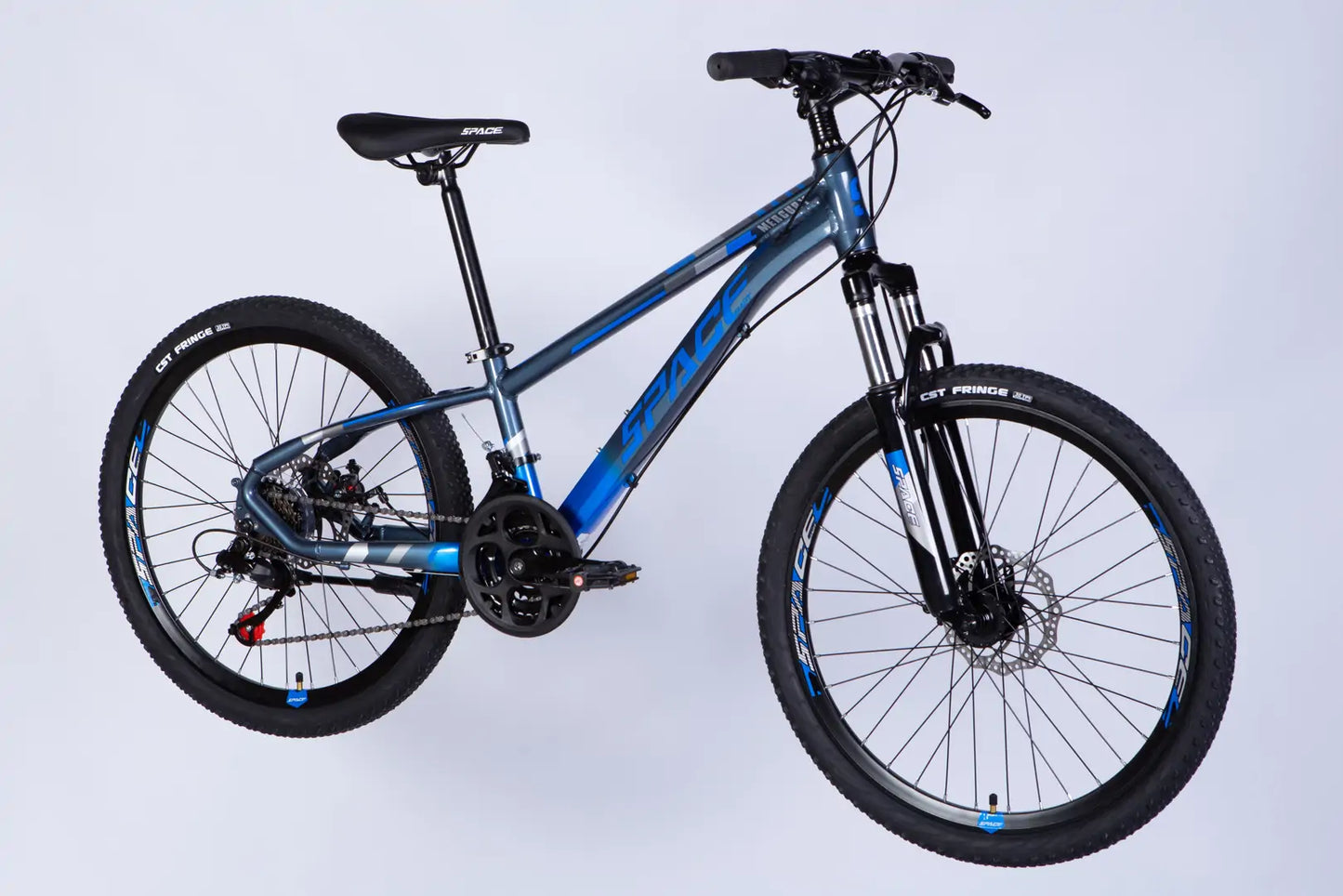 Велосипед AL 24" SPACE MERCURY DD FR рама-11" сіро-синій 2026