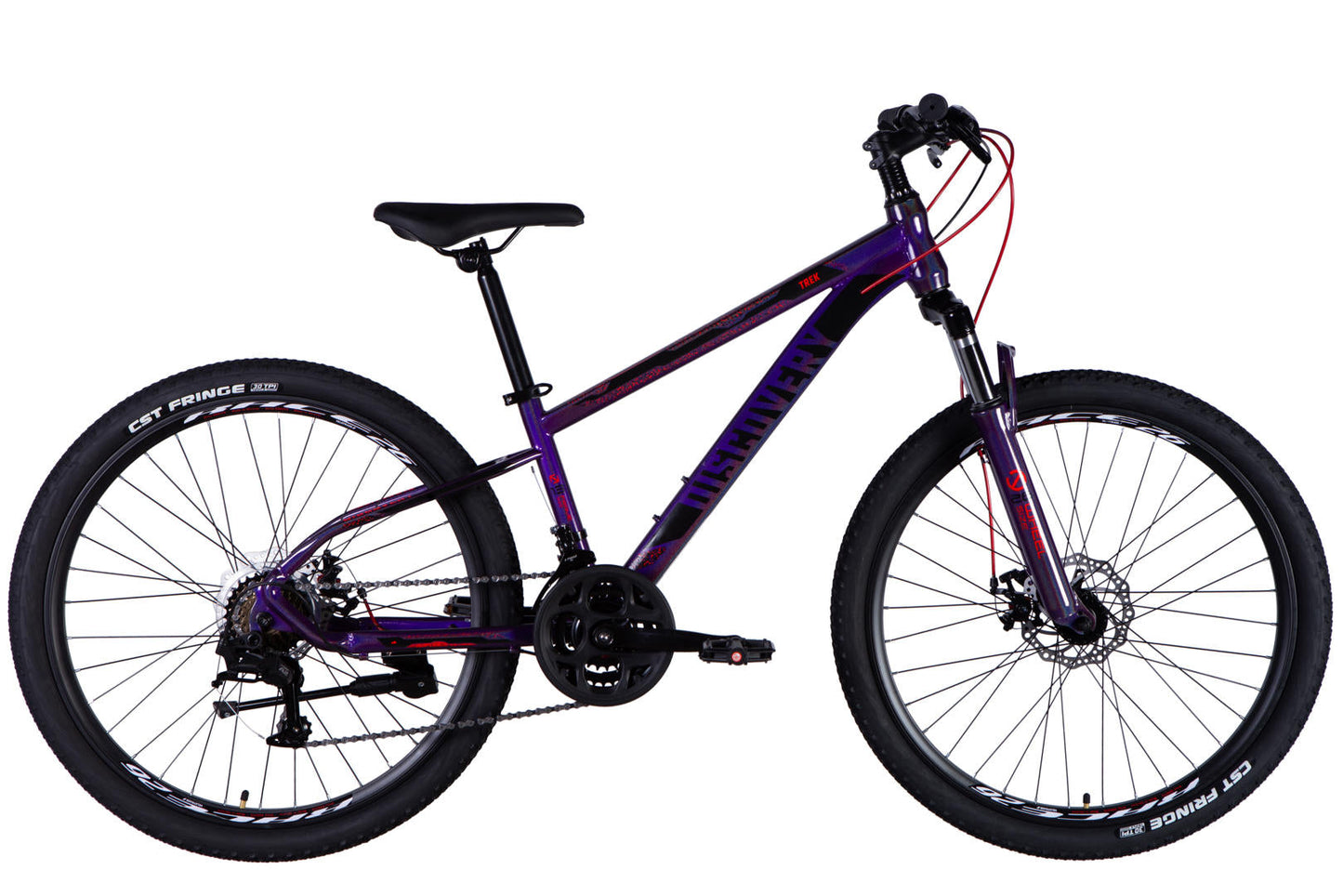 Велосипед ST 26" Discovery TREK DD FR рама-13" фіолетовий 2025