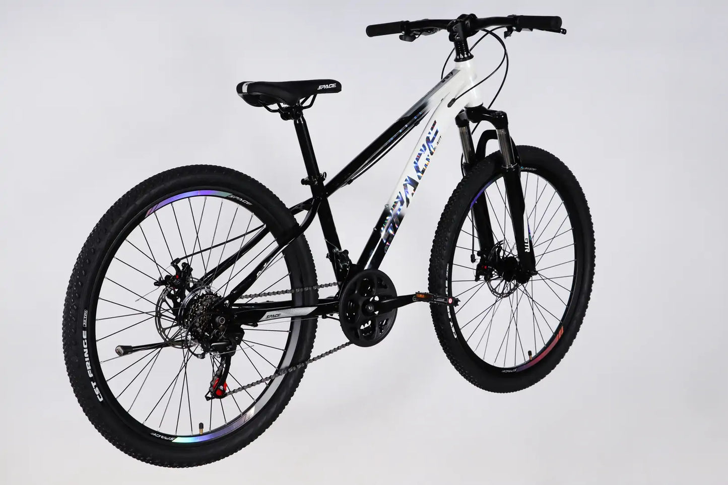 Велосипед ST 26" SPACE MARS DD FR рама-13" чорний з білим 2026