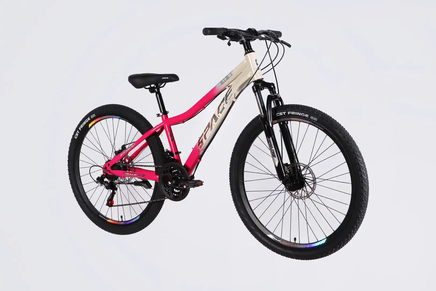 Велосипед ST 26" SPACE AURORA DD FR рама-13" біло-рожевий 2026