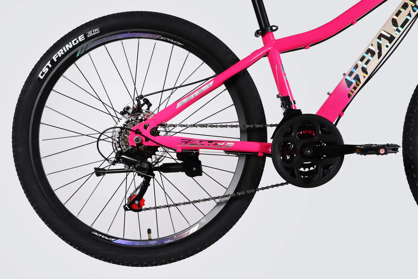 Велосипед ST 26" SPACE AURORA DD FR рама-13" біло-рожевий 2026