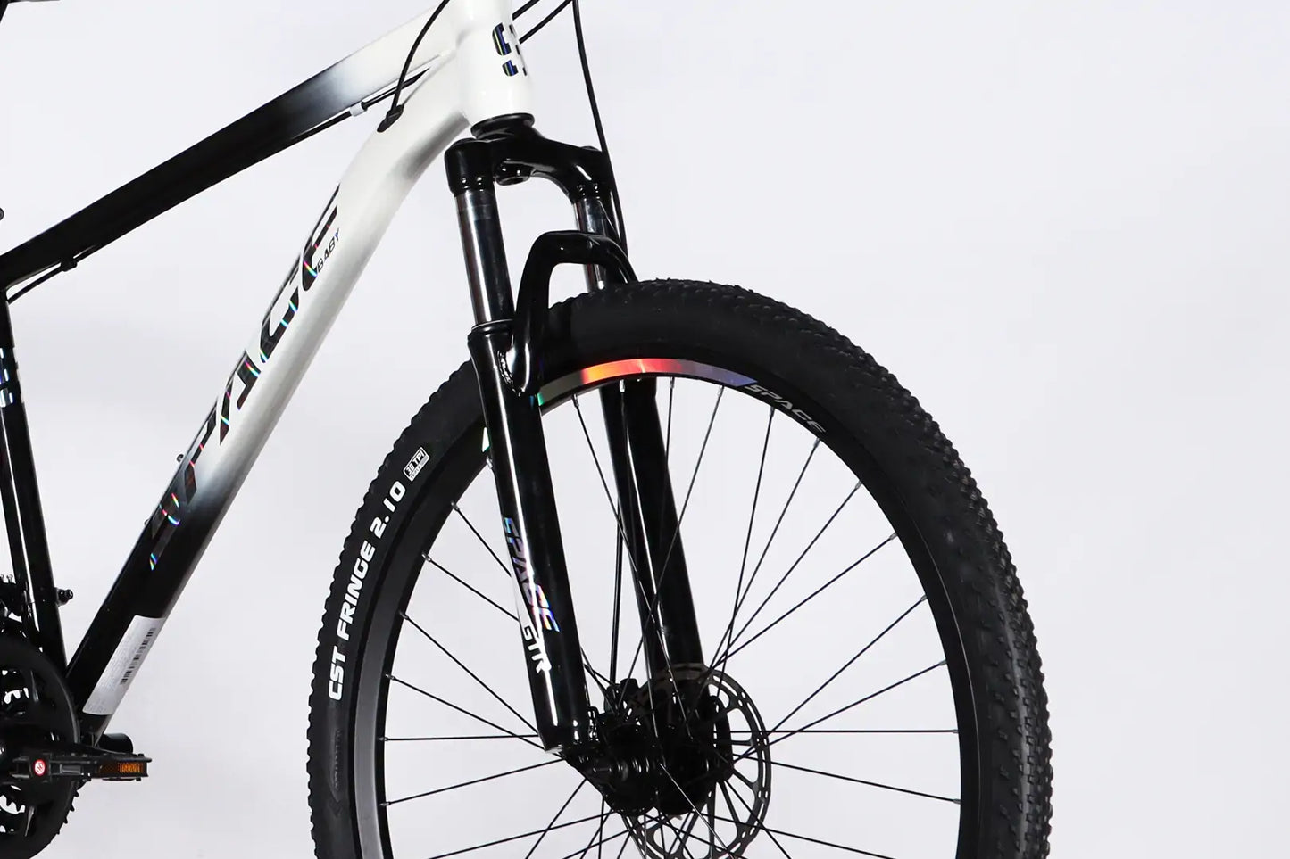 Велосипед ST 27.5" SPACE MARS DD FR рама-17" чорний з білим 2026