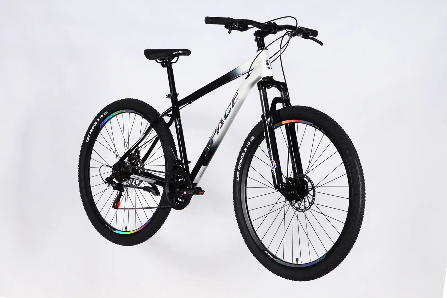 Велосипед ST 27.5" SPACE MARS DD FR рама-17" чорний з білим 2026
