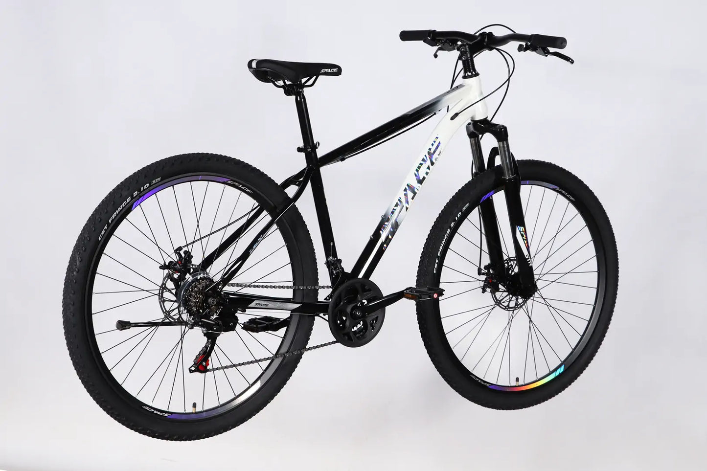 Велосипед ST 27.5" SPACE MARS DD FR рама-17" чорний з білим 2026