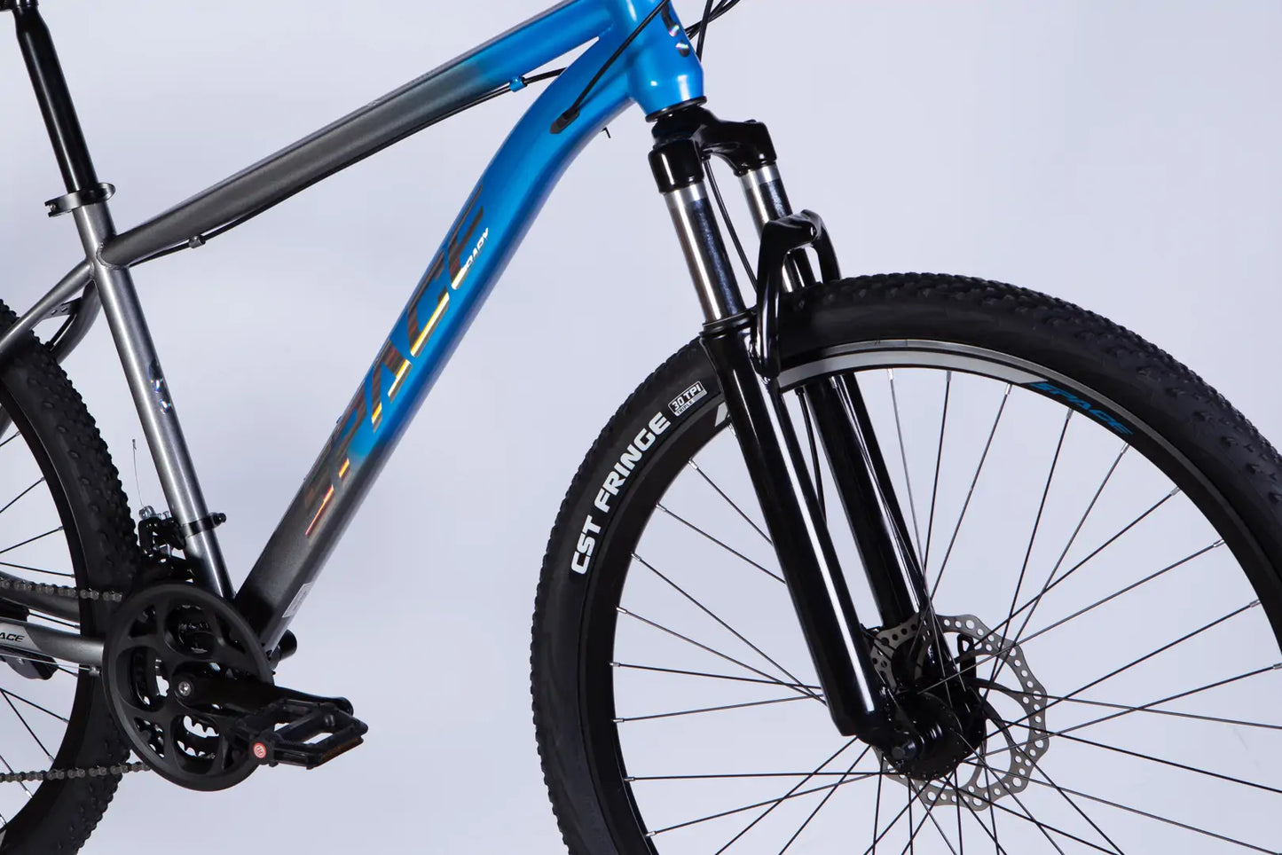 Велосипед ST 27.5" SPACE MARS DD FR рама-17" синьо-сірий 2026