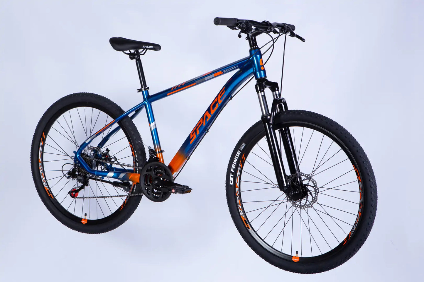 Велосипед AL 27.5" SPACE MERCURY DD FR рама-17" синьо-помаранчевий 2026