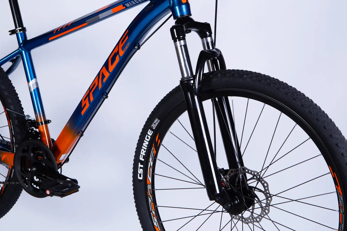 Велосипед AL 27.5" SPACE MERCURY DD FR рама-17" синьо-помаранчевий 2026