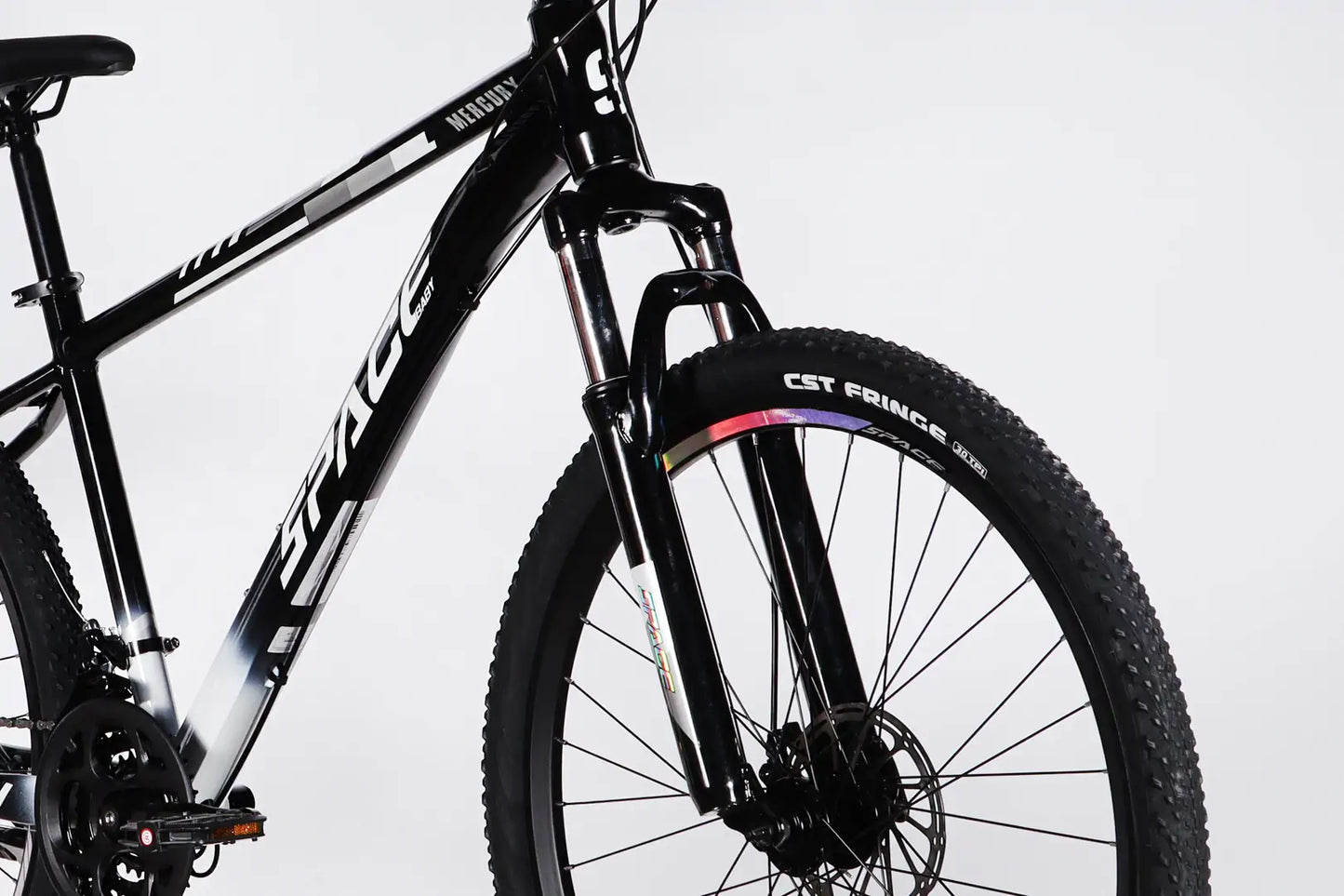 Велосипед AL 27.5" SPACE MERCURY DD FR рама-17" чорно-білий 2026